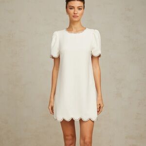 Scalloped Miss Rosier Mini Dress